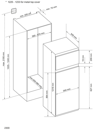BKG122DTA+ Maßzeichnung