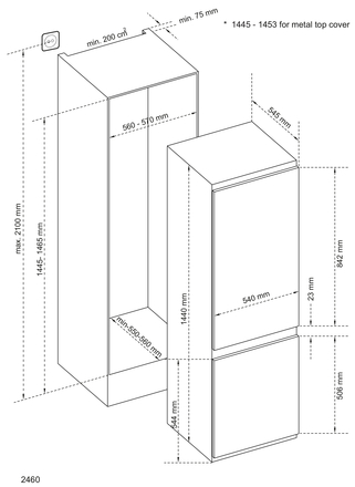 BKG144KombiA+ Maßzeichnung