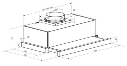 VHS60CX Maßzeichnung