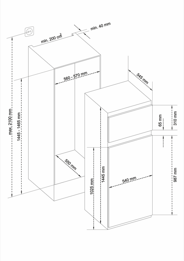 BKG144F Maßzeichnung